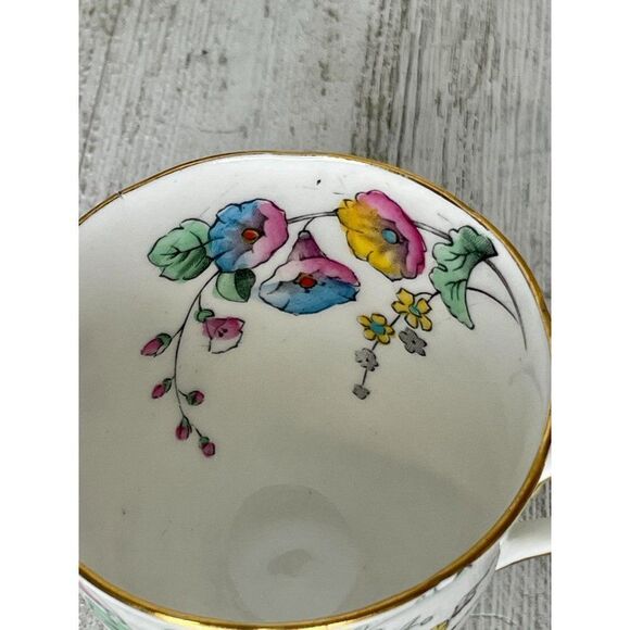 Vintage Floral Teacup & Saucer Tuscan Fine English Bone China - Picture 4 of 6